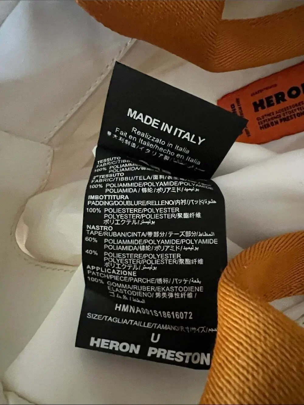 Rare Heron Preston fall/winter 1990 nasa backpack flawed